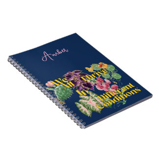 Cuaderno Prosperar en Diferentes Condiciones Plantas Vintag