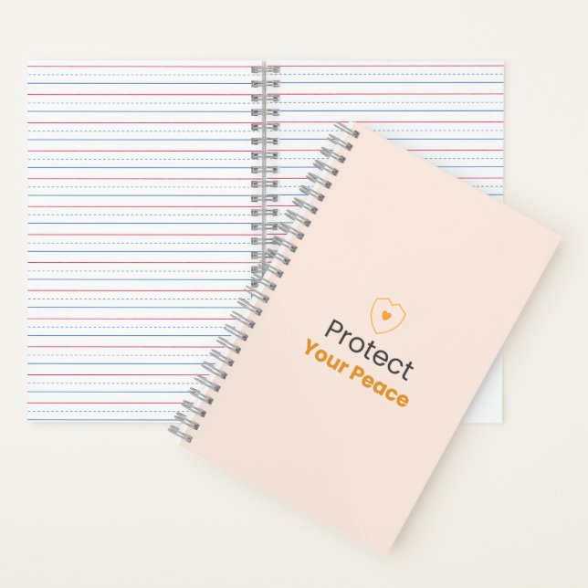 Cuaderno Protect Your Peace – Minimal Motivational Quote No (Interior)