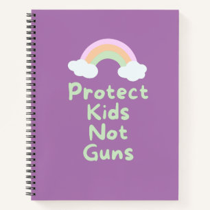 Cuaderno Proteger a los niños, no armas, Word Art Journal