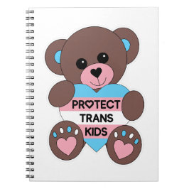 Cuaderno Proteger a los niños transexuales Bandera del Orgu