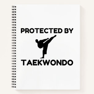 Cuaderno Protegido Por Taekwondo