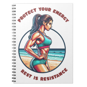 Cuaderno Proteja su camiseta de energía - Autocuidado espir