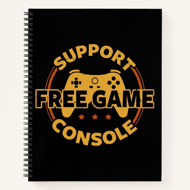 Cuaderno Protesta Divertida de Consola de Juegos (Anverso)