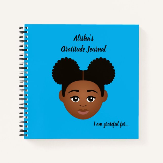 Cuaderno #Proud2BNaturalMe Periódicos de Gratitud Personali (Anverso)