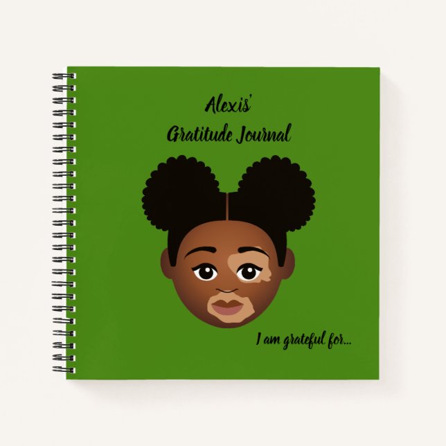 Cuaderno #Proud2BNaturalMe Periódicos de Gratitud Personali (Anverso)