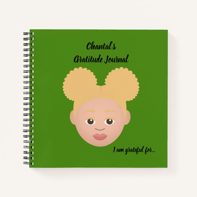 Cuaderno #Proud2BNaturalMe Periódicos de Gratitud Personali (Anverso)