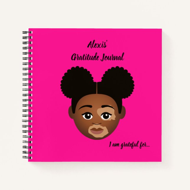 Cuaderno #Proud2BNaturalMe Periódicos de Gratitud Personali (Anverso)