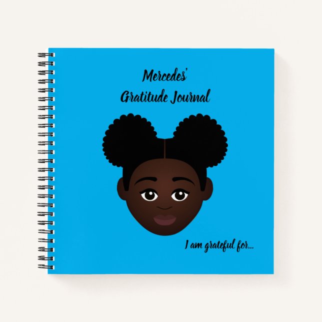 Cuaderno #Proud2BNaturalMe Periódicos de Gratitud Personali (Anverso)