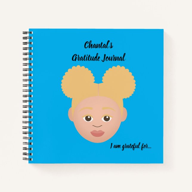 Cuaderno #Proud2BNaturalMe Periódicos de Gratitud Personali (Anverso)