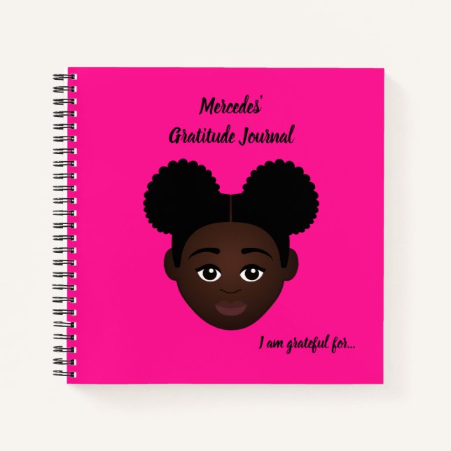 Cuaderno #Proud2BNaturalMe Periódicos de Gratitud Personali (Anverso)