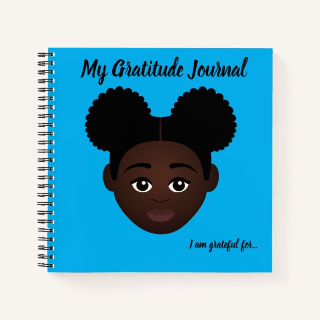 Cuaderno #Proud2BNaturalMe Periódicos de Gratitud Personali (Anverso)