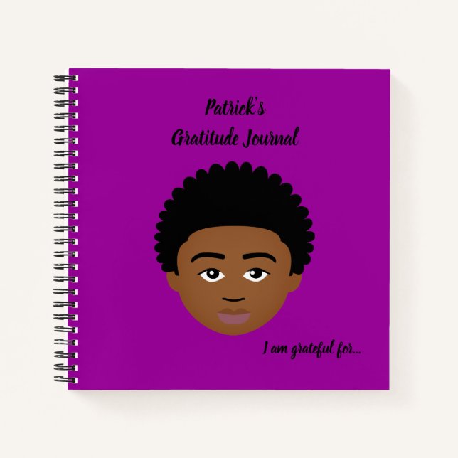 Cuaderno #Proud2BNaturalMe Periódicos de Gratitud Personali (Anverso)
