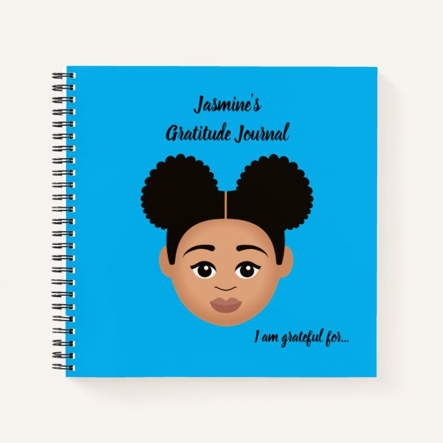 Cuaderno #Proud2BNaturalMe Periódicos de Gratitud Personali (Anverso)