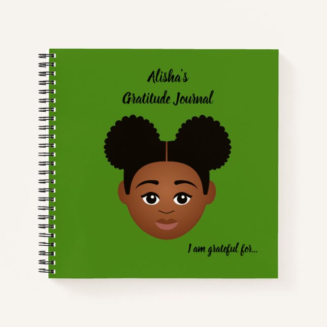 Cuaderno #Proud2BNaturalMe Periódicos de Gratitud Personali (Anverso)