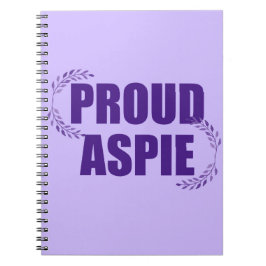 Cuaderno Proud Aspie Bonito Purple