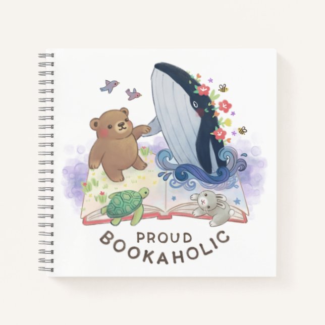 Cuaderno Proud Bookaholic: Magic of Books Illustration (Anverso)
