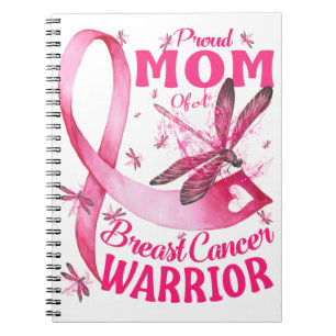 Cuaderno Proud Mom Of A Breast Cancer Warrior Awareness