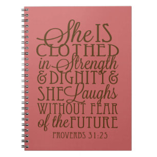Cuaderno Proverbios 31 - Vestido en la fuerza y la dignidad