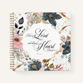 Cuaderno Proverbios 3:5-6 Confianza en el Verso de la Bibli