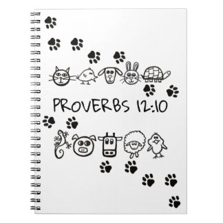 Cuaderno PROVERBS de Brimley 12:10 ~ Portátil
