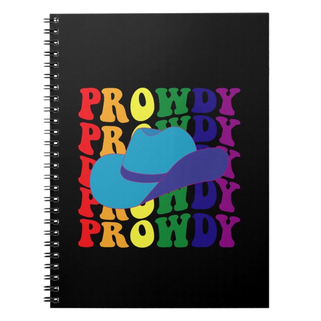 Cuaderno Prowdy Rodeo Howdy Cowboy Cowgirl LGBTQ Western (Frente)