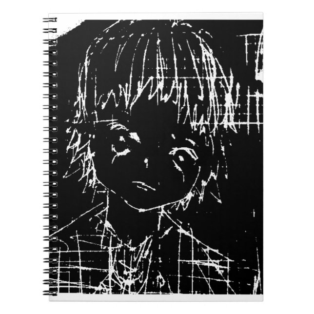 Cuaderno proyecto anime manga daily black (Frente)
