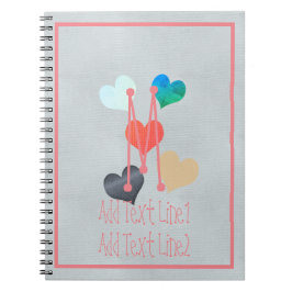 Cuaderno Proyecto de manualidades de corazón grande lindo b