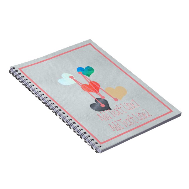 Cuaderno Proyecto de manualidades de corazón grande lindo p (Lado Derecho)