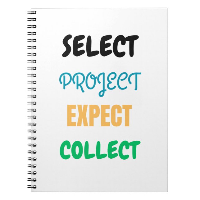 Cuaderno Proyecto Seleccionar Esperar Recopilar bloc de not (Frente)