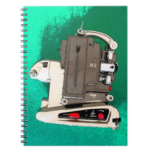 Cuaderno Proyector de películas vintage