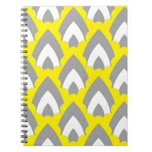 Cuaderno Prueba de formas geométricas retro de dibujo manua