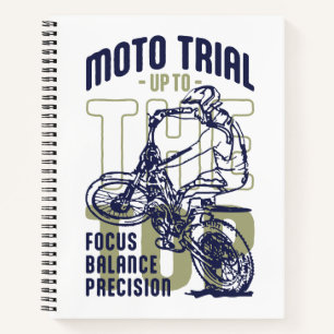 Cuaderno Prueba De Moto Hasta Arriba