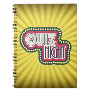 Cuaderno Prueba de trivialidad nocturna Fiesta de arrebato
