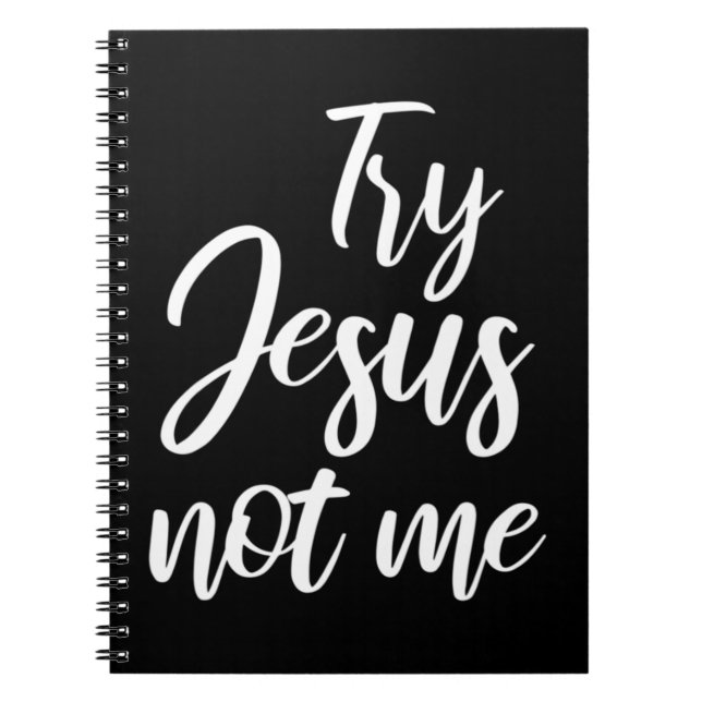 Cuaderno Prueba Jesús No Yo Fe Cristiana Dios Cristianismo (Frente)