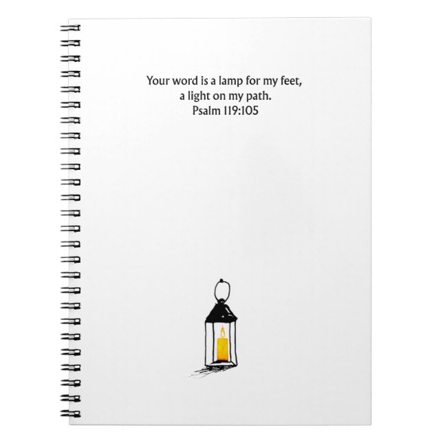 Cuaderno Psalm 119:105 Christian Journal Scripture Notebook (Frente)