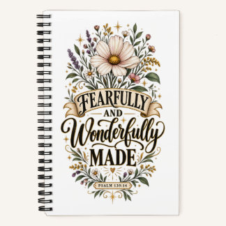 Cuaderno PSALMO 139:14 Temible y Maravillosamente