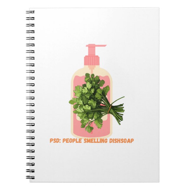 Cuaderno PSD - Gente huele a difusor anti-Cilantro (Frente)