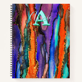 Cuaderno Psicodelia y Tinta de Alcohol Gilt