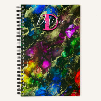 Cuaderno Psicodelia y Tinta de Alcohol Gilt