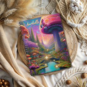 Cuaderno Psicodelic Mushroom Fantasy Spiral Photo Notebook