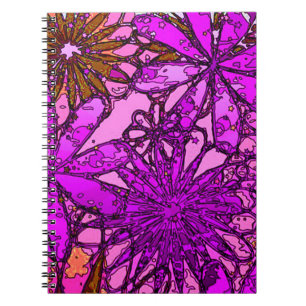 Cuaderno psicodélico del flower power
