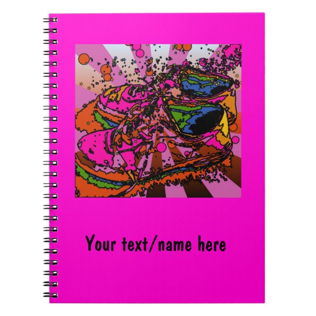 Cuaderno psicodélico personalizado de las (Frente)