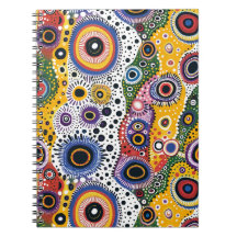 Cuaderno Psicodélico Retro Efecto Caleidoscopio