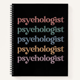 Cuaderno Psicólogo Retro Graduación Estudiantil de Psicolog