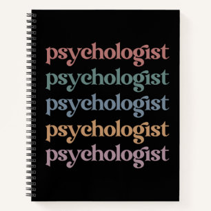 Cuaderno Psicólogo Retro Graduación Estudiantil de Psicolog