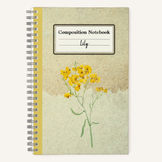 Cuaderno Psilostrofo Amarillo Sparsiflora Comp Personalizad