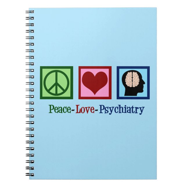 Cuaderno Psiquiatría de amor por la paz (Frente)