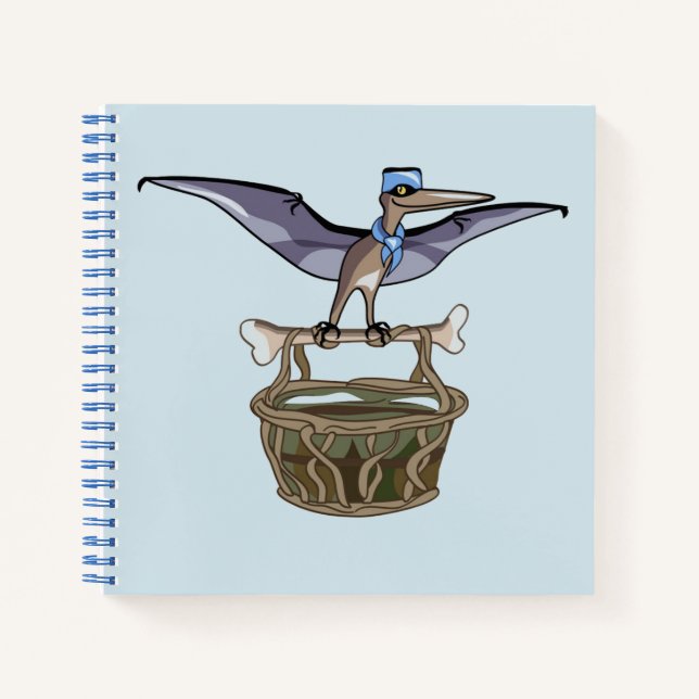 Cuaderno Pteranodon Llevando Una Cesta (Anverso)