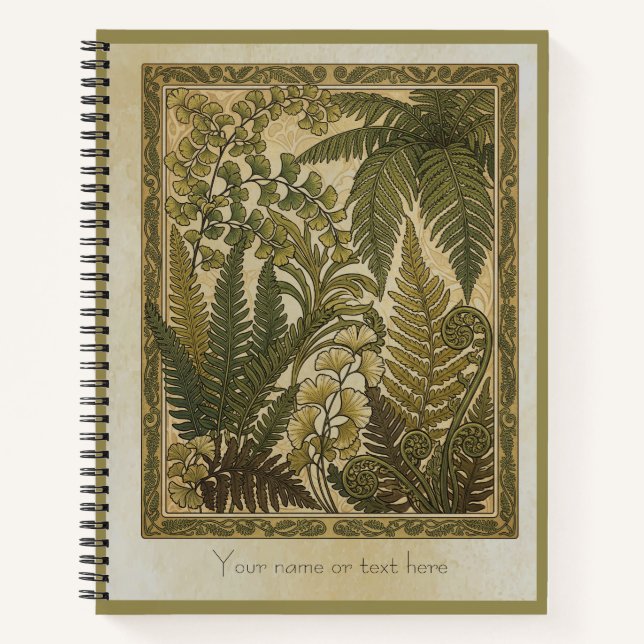 Cuaderno Pteridomania: La Botánica Antigua de los Helechos (Anverso)
