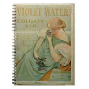 Cuaderno Publicidad de poster "agua violeta", por Colgate y